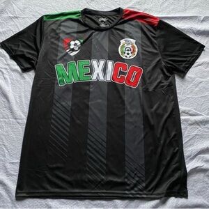 Fast Action Mexico Soccer Jersey Shirt Black Logo Men’s Size XL NWOT